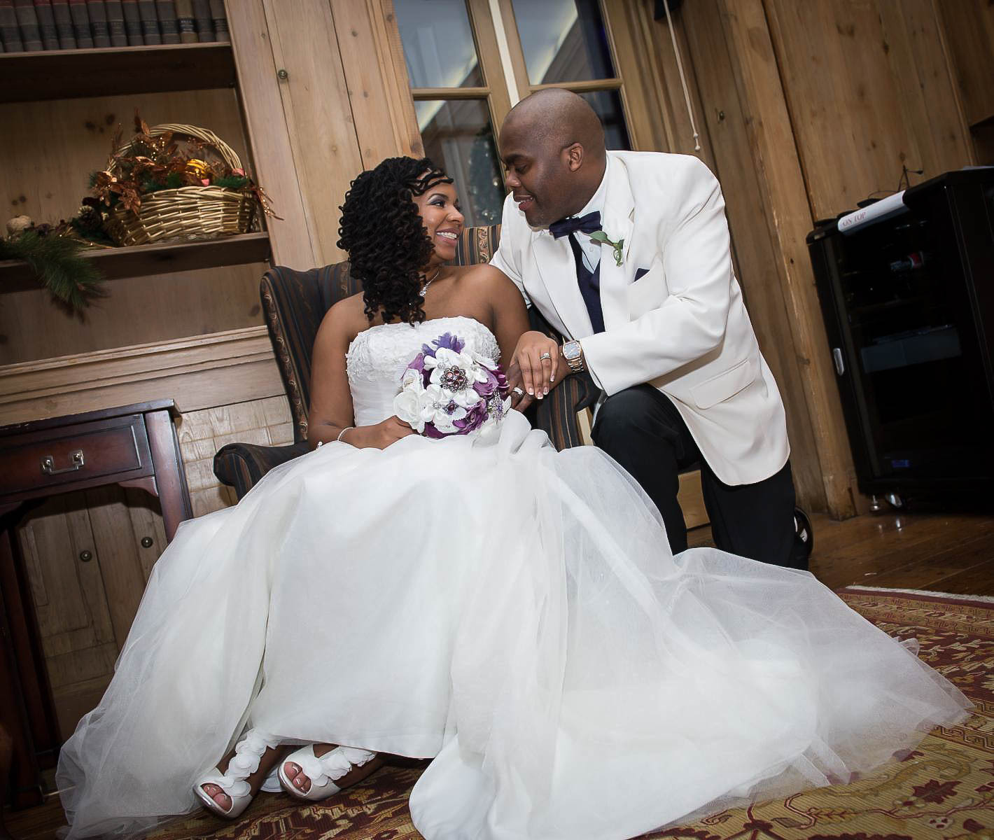 black couple wedding photography